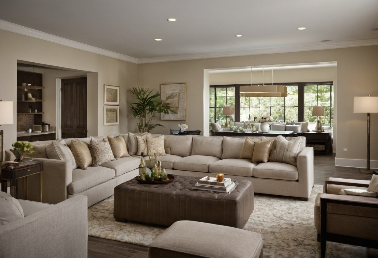 Living room furniture dimensions should be checked before style, fabric, or color interior planning detail